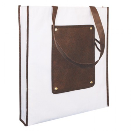 Foldable Non-Woven Bag with Button - 100gsm (370x420x75) 01