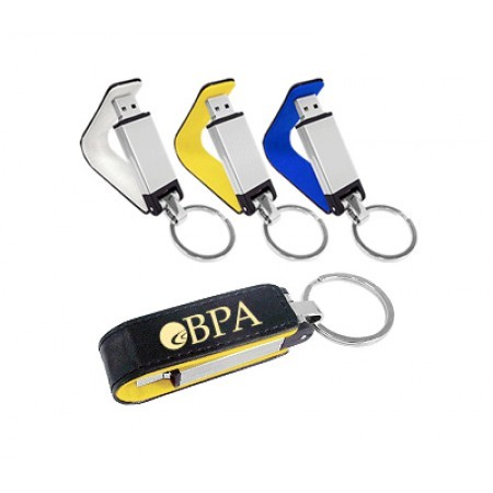 Color Flip USB Leather Thumb Drive - 4GB 01