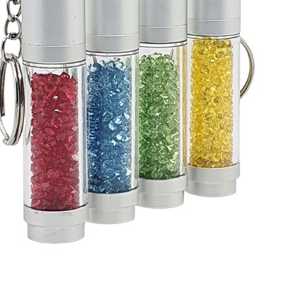 Cylinder Crystal USB Flash with LED - 4GB 08