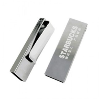 Custom Made Silver USB with Metal Clip - 8GB 04