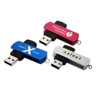 Aluminium Swivel USB Flash Drive - 4GB
