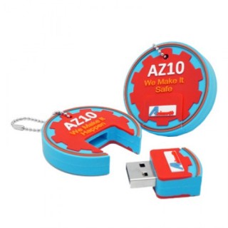 2D PVC Custom Designed USB Flash Drive - 8GB 05