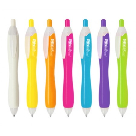 Bubble - Push Action Ball Plastic Pen 01