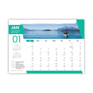 Adventure Wire-O Desk Calendar 2027 03
