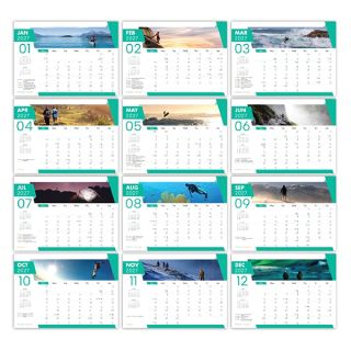 Adventure Wire-O Desk Calendar 2027 04