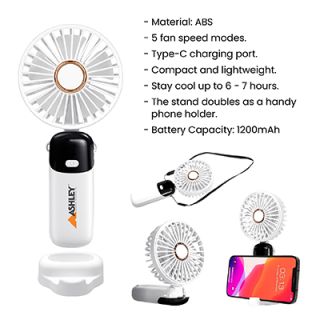 AIR Foldable Handheld Mini Fan - 1200mAh 10