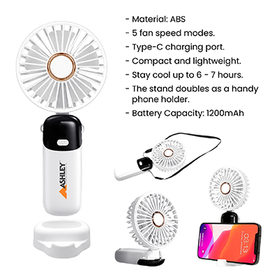 AIR foldable Handheld Mini Fan – 1200mAh 11