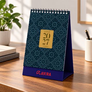 Arabesque Wire-O Desk Calendar 2027 02