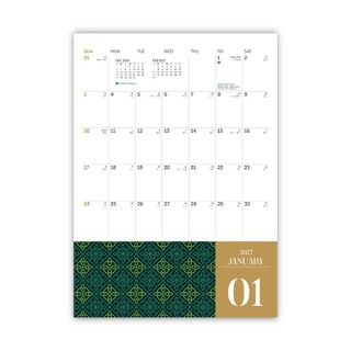 Arabesque Wire-O Desk Calendar 2027 03