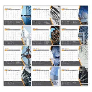 Architecture Wire-O Desk Calendar 2027 04