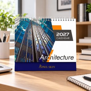Architecture Wire-O Desk Calendar 2027 02