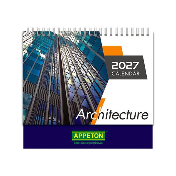 Architecture Wire-O Desk Calendar 2027