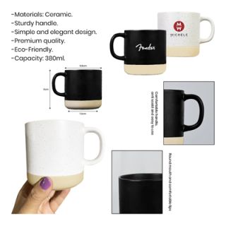 ART 2 Tone Ceramic Mug - 380ml 08