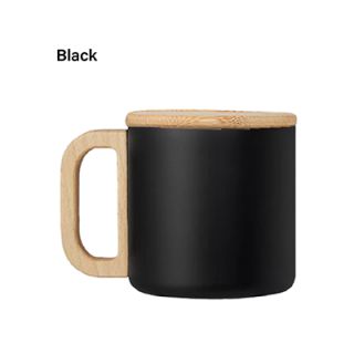 ASHLEY Wooden Handle Stainless Steel Mug - 400ml 04