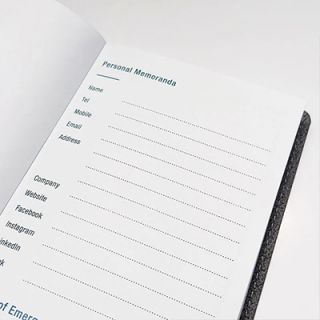 Aster Perfect Bind PU Notebook - A6 Size 10