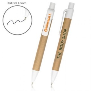 Eco Recycled Paper - Push Action Ball Pen 04