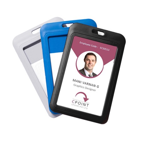 Slide Up Slim ID tag Holder 01