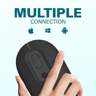 Comfort Ergonomic Dual Mode Bluetooth + 2.4G Wireless Mouse 06