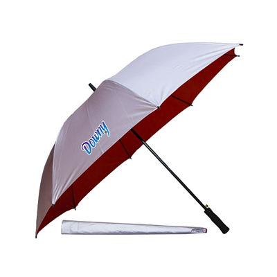 30" Silver Coated Golf Umbrella with Silver Pouch 01