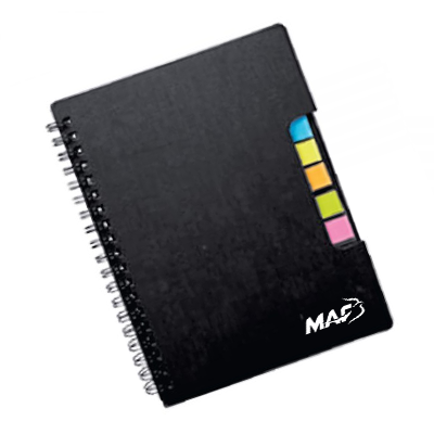 Eco Recycled Notebook with Pen and Sticky Note 04