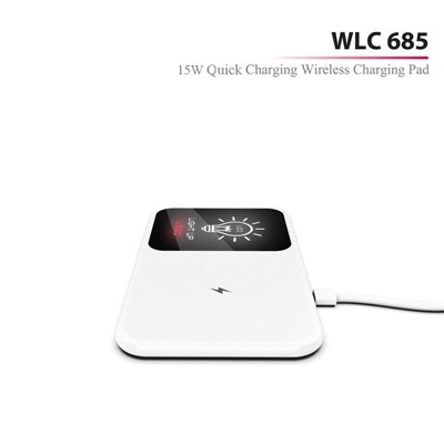 LED Light Up Logo - Mirror Surface 15W Fast Charging Wireless Charger III 08
