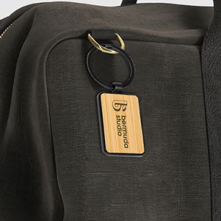 Bamboo Black Metal Key Holder 05