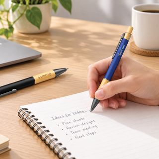 BAMBURO Press Action Aluminum Ball Pen 02