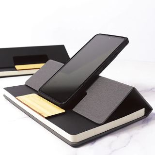 Bamburo PU Executive Notebook with Phone Stand 06