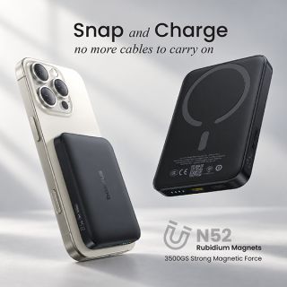 BASEUS EnerFill FM11 Ultra-Mini Magnetic Power Bank 22.5w - 10000mAh 03