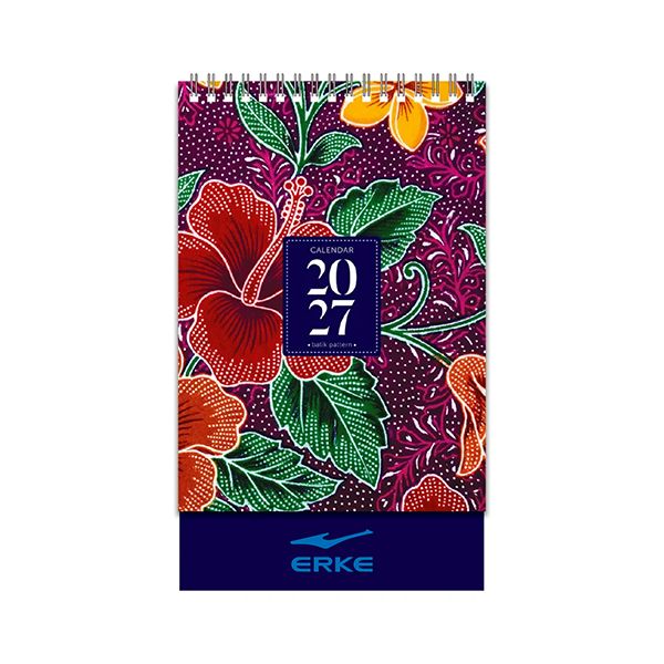 Batik Wire-O Desk Calendar 2027