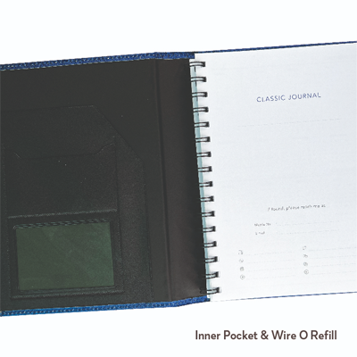 Indigo Bonded Paper Based Classic Journal 08