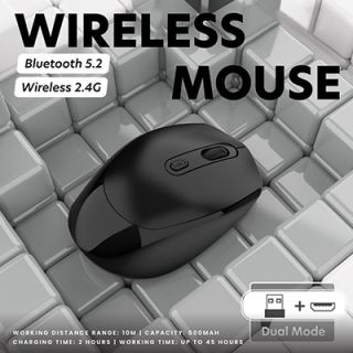 High Performance Dual Mode Bluetooth + 2.4G Wireless Mouse