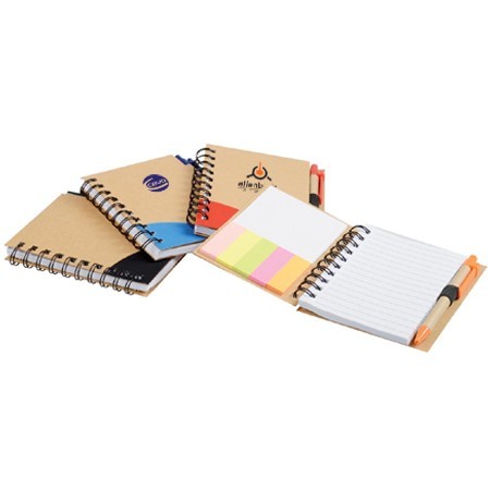 Wire - O Wave Eco Notepad with Sticky Notes & Pen | Corporate Gifts ...