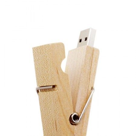 Wooden Clip USB Flash Drive - 4GB | Corporate Gifts & Premium ...