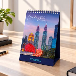 Beautiful Malaysia Wire-O Desk Calendar 2027 02