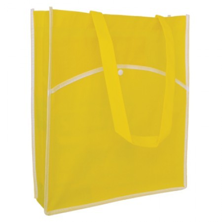 Vibrant Eco-Tote Bag with Pocket - 100gsm (340x390x100) 05