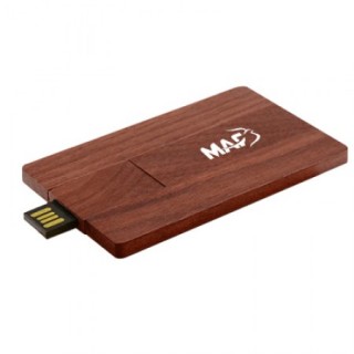 Wooden Card Shaped USB Flash Drive - 4GB 07