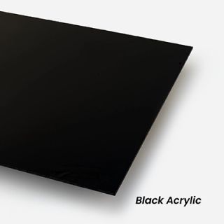 Black Acrylic Name Tag with Magnetic Back 08