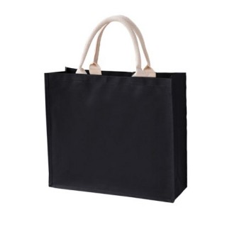 Black Laminated Canvas Bag - 10oz (350x400x150) 03
