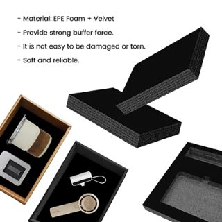 Black Velvet EPE Foam for Slide Gift Box 07