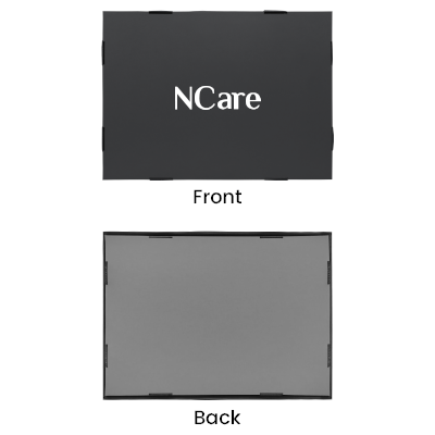 Black Gift Box 1 Compartment with Shredded Paper- M Size 06