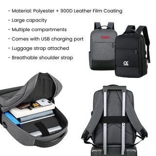 Business Laptop Backpack with External USB Port 09