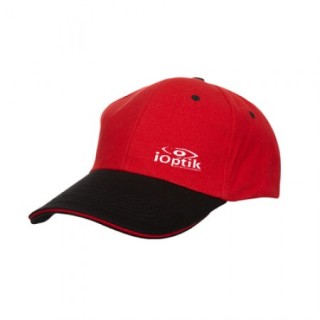 OS Baseball 6 Panel Cotton Brush Cap with Sandwich 05