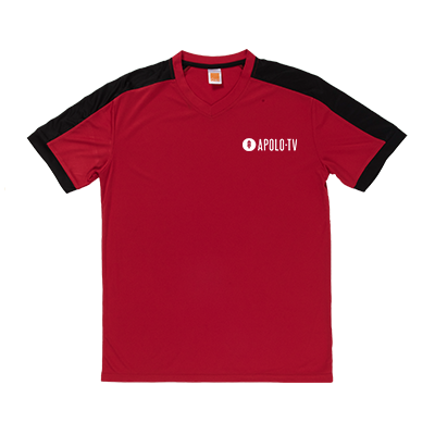 OS Quick Dry Polyester Interlock V-Neck 150gsm T-Shirt 01