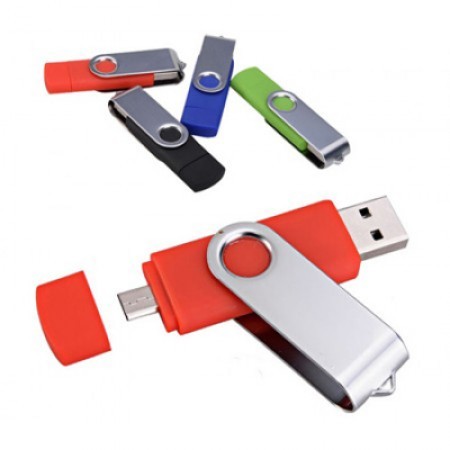 USB Flash Drive w/ Micro USB for Smartphone - 4GB 06