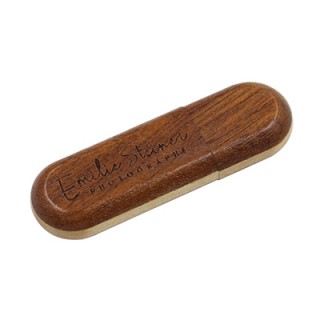 Dark Wooden USB Flash Drive - 8GB 03
