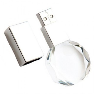 Diamond Crystal USB Memory Drive with LED Light USB - 4GB