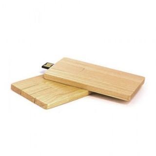 Wooden Card Shaped USB Flash Drive - 4GB 04