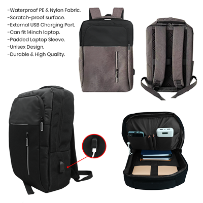 COD Travel Laptop Backpack with USB Port| Laptop Backpack Supplier ...