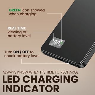 CABLE Magnetic 15W Wireless LED Power Bank and Type C Strap - 5000mAh 06